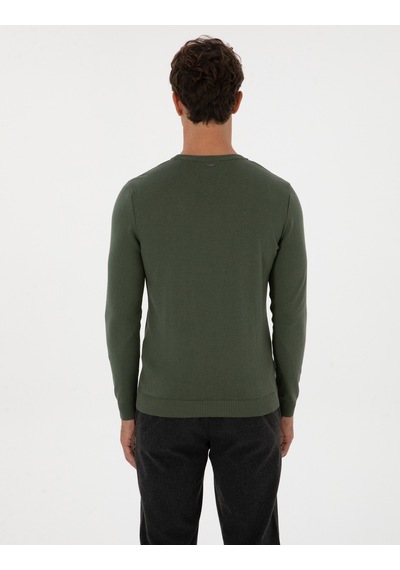 Pierre Cardin Erkek Koyu Haki Kazak /triko 50315584-vr111 Koyu Haki