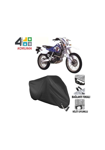 Yamaha Tt 600 E Motosiklet Brandası ( Kilit Uyumlu - Siyah