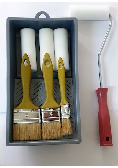 M1 ART 8'li Boya Seti Sünger Parmak Rulo 10 CM (Yedek Başlı)