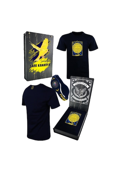 Fenerium Puma Fenerbahçe Logo Lacı Tshırt Uv Ahşap Kutu Lacivert