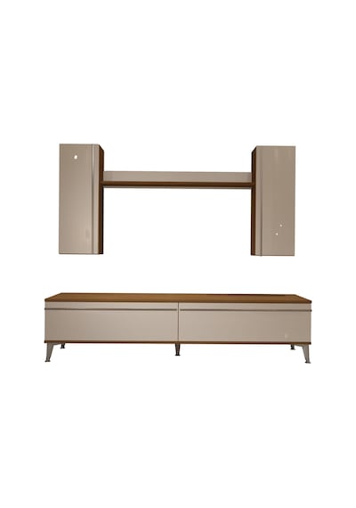 Decoraktiv Eko 7 Mdf Std Silver Tv Ünitesi Tv Sehpası Ceviz - Beyaz