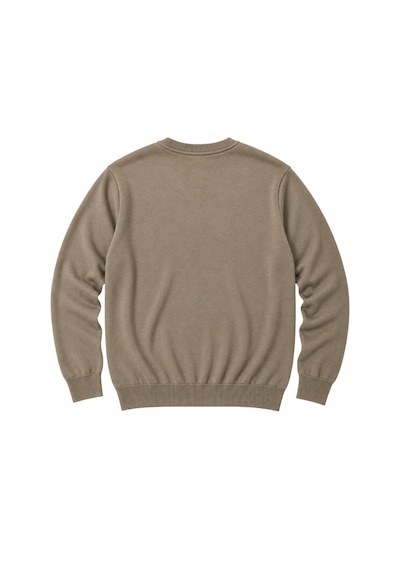 Battalmoda Erkek Büyük Beden Vizon Bisiklet Yaka Pamuklu Kazak 3xl-4xl-5xl-6xl