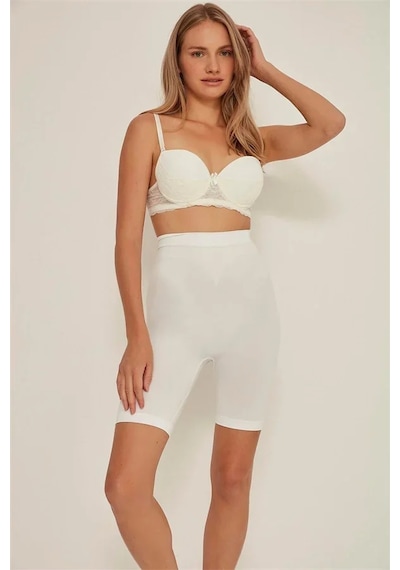 Ang Butik Beyaz Mı 3005 Soft Uzun Paçalı Boxer Korse