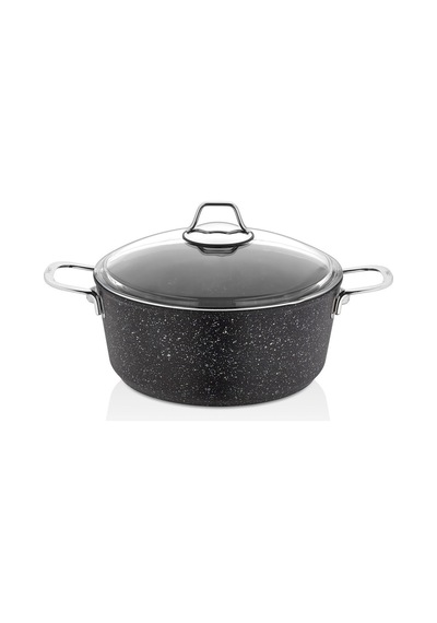 Falez Black Line Döküm Granit Derin Tencere 24 CM