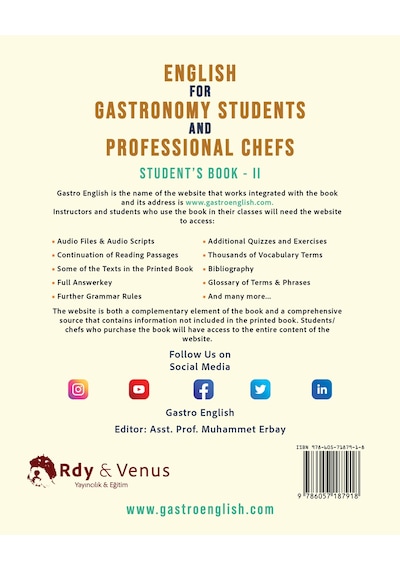 English For Gastronomy Students And Professional Chefs - Iı