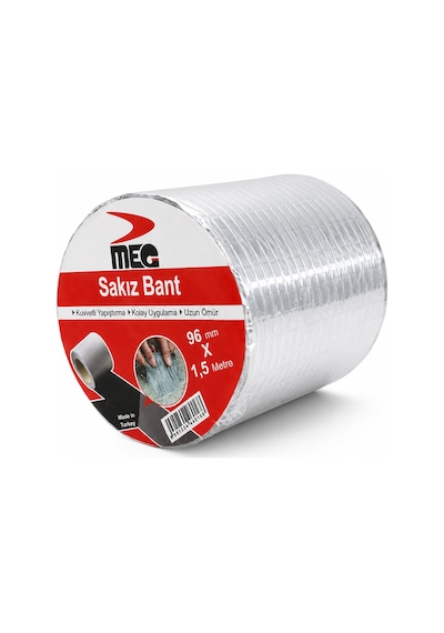 Meg Gum Tape Su Sızdırmaz Sakız Tamir Bandı 96 Mm X 1.5 M
