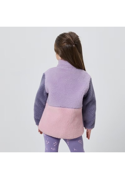 Tchibo Kız Çocuk Teddy Mont, Lila-pembe Mor