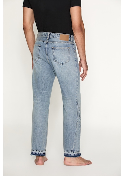 Grımelange Grimelange Stowe Erkek Flare Paça Jean Buz Mavi Pantolon