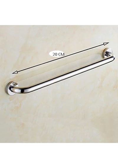 Q19 20cm Paslanmaz Parlak Engelli Tutunma Barı Parlak Krom