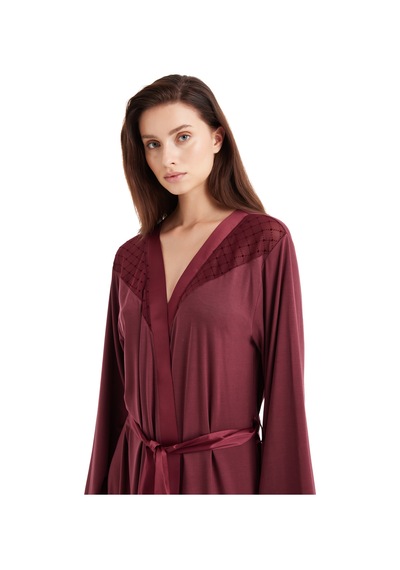 Blackspade Kadın Sabahlık 51603 - Bordo