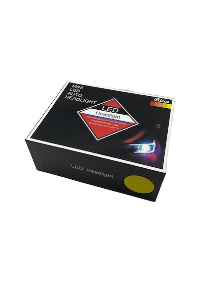 12v-24v Hb4 9006 Cob Led Xenon Far Ampul Seti 2000k 8000 Lümen Sarı