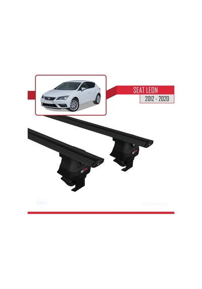 Seat Leon Iıı Mk3 2012-2020 Arası İle Uyumlu Ace-4 Ara Atkı Tavan Barı Siyah