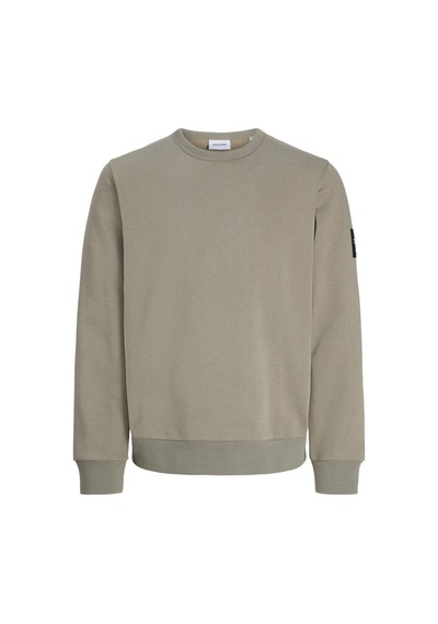 Jack & Jones Jack&jones 12298440 Jjcleveland Sweat Crewneck Vetıver Erkek Sweatshirt Yeşil