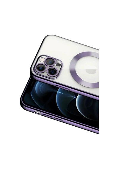 Apple iPhone Uyumlu, 13 Pro Kılıf Kross Magneticsafe Kapak - Mor