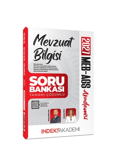 İndeks Akademi 2027 Meb-ags Akademisi Mevzuat Bilgisi Soru Bankası Çözümlü - Emrah Vahap Özkaraca, Zeynep Salman İçli
