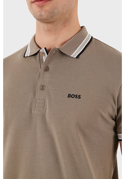 Boss Erkek Polo Yaka T Shirt 50469055 338 Haki Haki