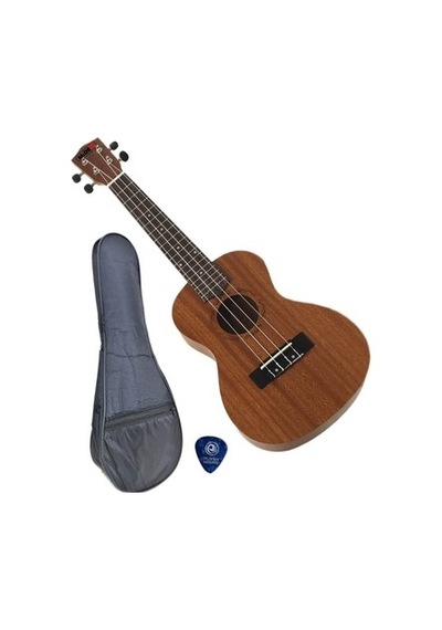 Maun Ağacı Üst Concert Boy Ukulele-Kılıf ve Pena