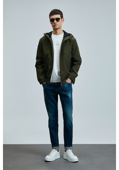 Lufian Carlo Smart Jean Erkek Pantolon Slim Fit Mavi Mavi 111200193100300 Mavi