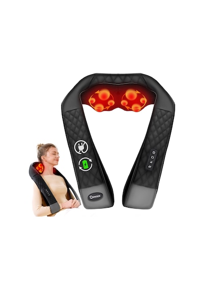 Knqze Boyun Masajı Kablosuz Shiatsu Isı, Boyun, Omuz Ve Sırt