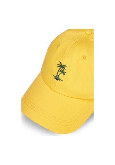 Ucla Anıston Sarı Baseball Cap Nakışlı - Unisex Şapka Sarı