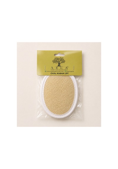 Arga Oval Kabak Lifi 16x12cm Doğal Yüz Ve Cilt Temizleme Bitkisel Banyo Lifi - 573078836