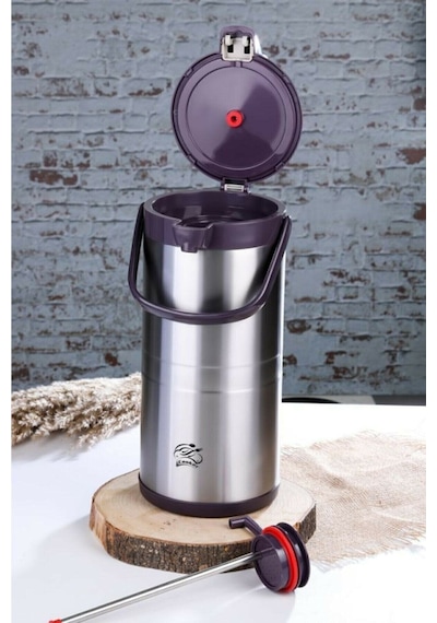 Cooker 4.5 L Çelik Termos (Pompalı) Ckr2009 - Mor