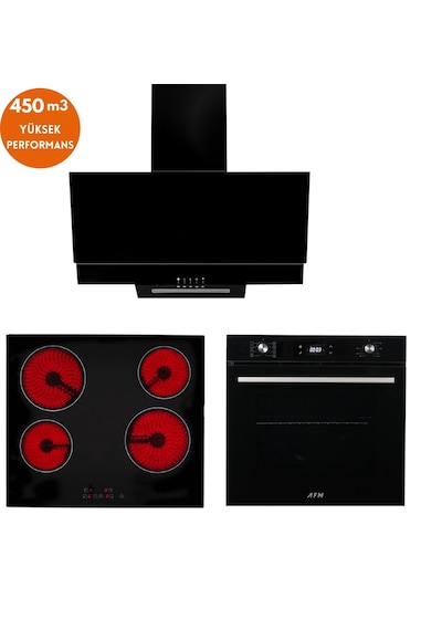 Eminçelik Ve AFM Tech VC640 + FM7700 + FM3250 One's Elektrikli Vitro Dijital Ankastre Set