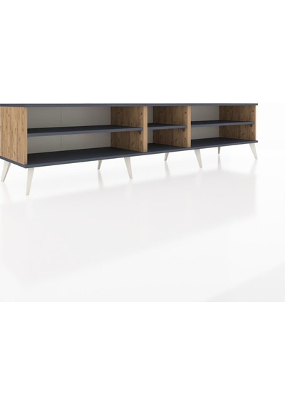 Hyperion Tv Ünitesi 3 Raflı 220x44x51 Çam-antrasit Antrasıt/antrasıt - Atlas Çam Hyperion Tv Ünitesi 3 Raflı 220x44x51 Çam-antrasit Antrasıt/antrasıt - Atlas Çam