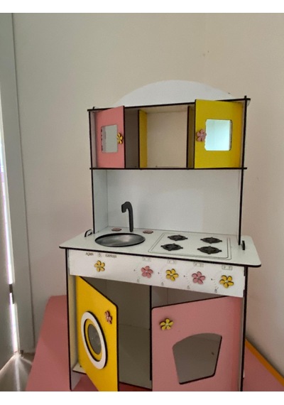 106X60 Yeni Model Ahşap Oyun Mutfak