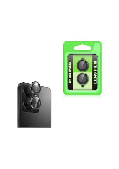 Maks Technology Redmi 13c Mkst Cl-07 Kamera Lens Koruyucu - Siyah