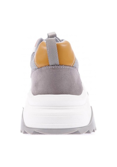 Dgn 65134-22y Kadın Bağcıklı Kalın Taban Sneakers Ayakkabı 65134-2027-R12558 Gri