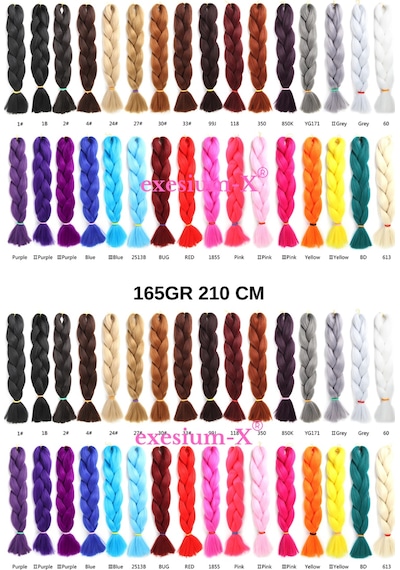 X-pression Afrika Örgüsü Ve Rasta Için Sentetik Saç 165gr-purple3 Açık Mor