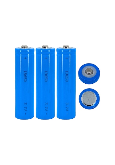 Hedyex 18650 Şarjlı Pil Çıkıntılı Başlıklı Fener Pili 3.7v Li-ion 3lü