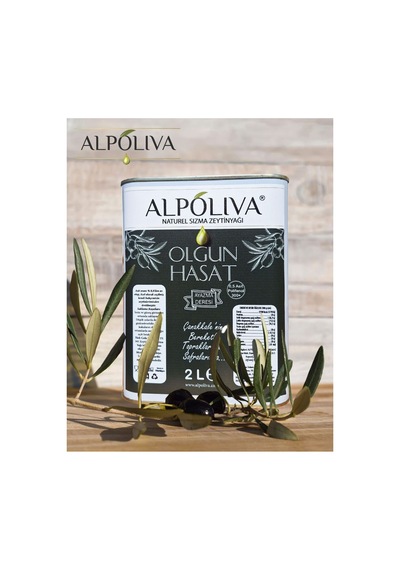 Olgun Hasat Naturel Sızma Zeytinyağı 2 Litre Ayazma Deresi Bahçemizden Alpoliava