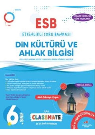 6. Sınıf Classmate Din Kültürü Ve Ahlak Bilgisi Etkinlikli Soru Bankası