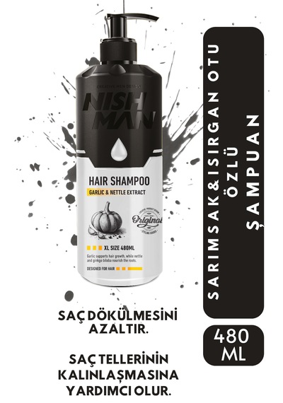 Nıshman Sarımsak Ve Isırgan Otu Özlü Şampuan 480 Ml