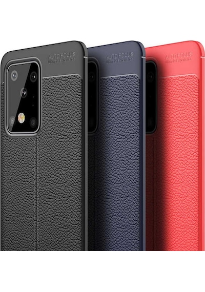 Samsung Uyumlu Galaxy S20 Ultra Kılıf Deri Tarzı Niss Silikon Case