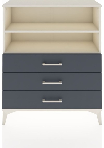 Arges Şifonyer 2 Raflı 3 Çekmeceli 88x30x106 Aytaşı-antrasit Aytaşı