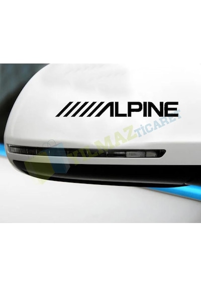 Alpine Oto Sticker 2 Adet Kaliteli Baskı Sürpriz Hediyeli