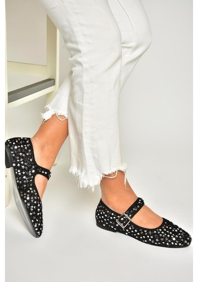 Fox Shoes U725675504 Siyah/gümüş Kumaş Pullu Kadın Babet Siyah/gümüş-kumaş Siyah - Gümüş Fox Shoes U725675504 Siyah/gümüş Kumaş Pullu Kadın Babet Siyah/gümüş-kumaş Siyah - Gümüş