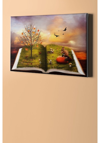 Webstyle Sayılarla Boyama Seti Kasnaklı Sonbaharın Kitabı 40 X 50 Cm