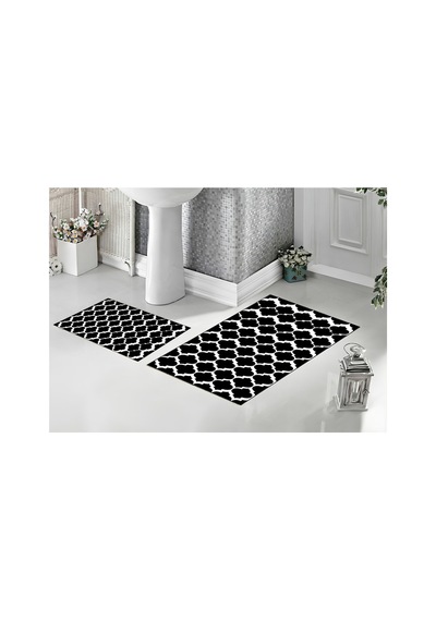 Dijital Baskılı Kaymaz Tabanlı 2 Li Set Banyo Paspası Kaymaz Tabanlı Klozet Takımı Siyah Geometrik - 929281978 Siyah Geometrik Dijital Baskılı Kaymaz Tabanlı 2 Li Set Banyo Paspası Kaymaz Tabanlı Klozet Takımı Siyah Geometrik - 929281978 Siyah Geometrik