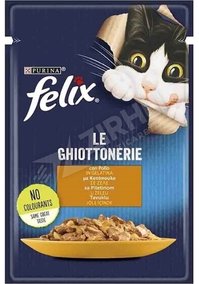 4 Adet Felix Tavuk Etli Yaş Kedi Maması 85 Gr