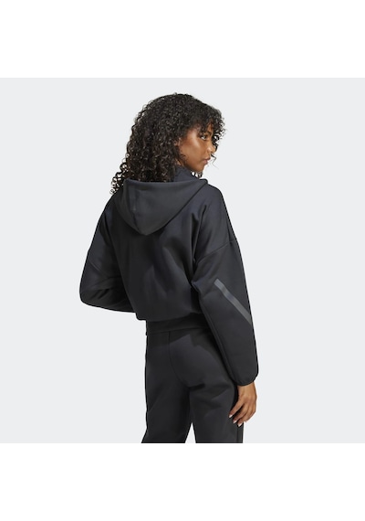 Black Adidas Kadın Kapşonlu Eşofman Üstü W Z.n.e. Fz Je7848 001