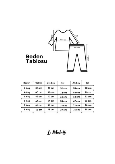Le Mabelle Mint Ciao Baskılı Çizgili Kız Çocuk Eşofman Takımı - Phoebe Mint