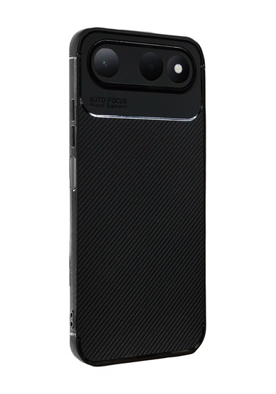 Uryport Tecno Spark 50 5g Auto Focus Karbon Kapak - Siyah
