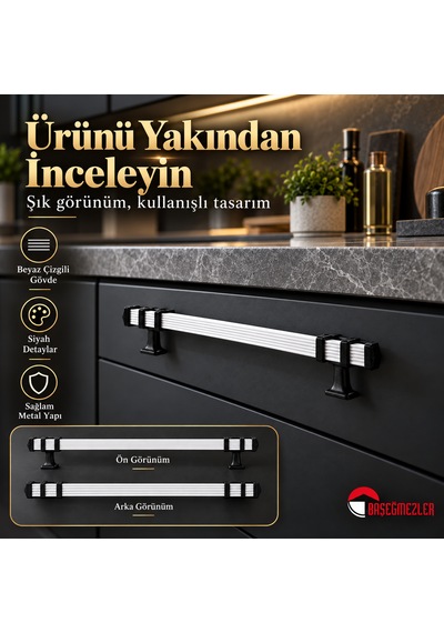 Haskan Kemer Kulp Siyah/beyaz 160 Mm Siyah - Beyaz