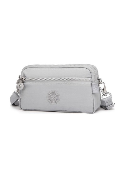 Smart Bags 1112 Krınkle Kumaş Postacı Çantası (Açık Gri) Açık Gri