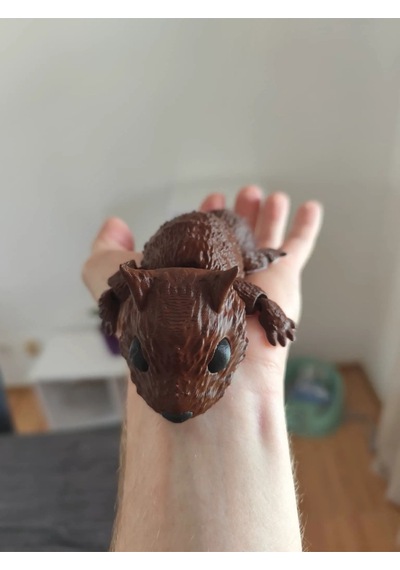 Hareketli Eklemli Sincap Figürü - Dekoratif Masa Üstü Aksesuarı Ve Hediyelik