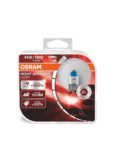 Bulacaksin Osram Night Breaker Laser H3 Ampul 64151Nl - %150 Daha Fazla Işık